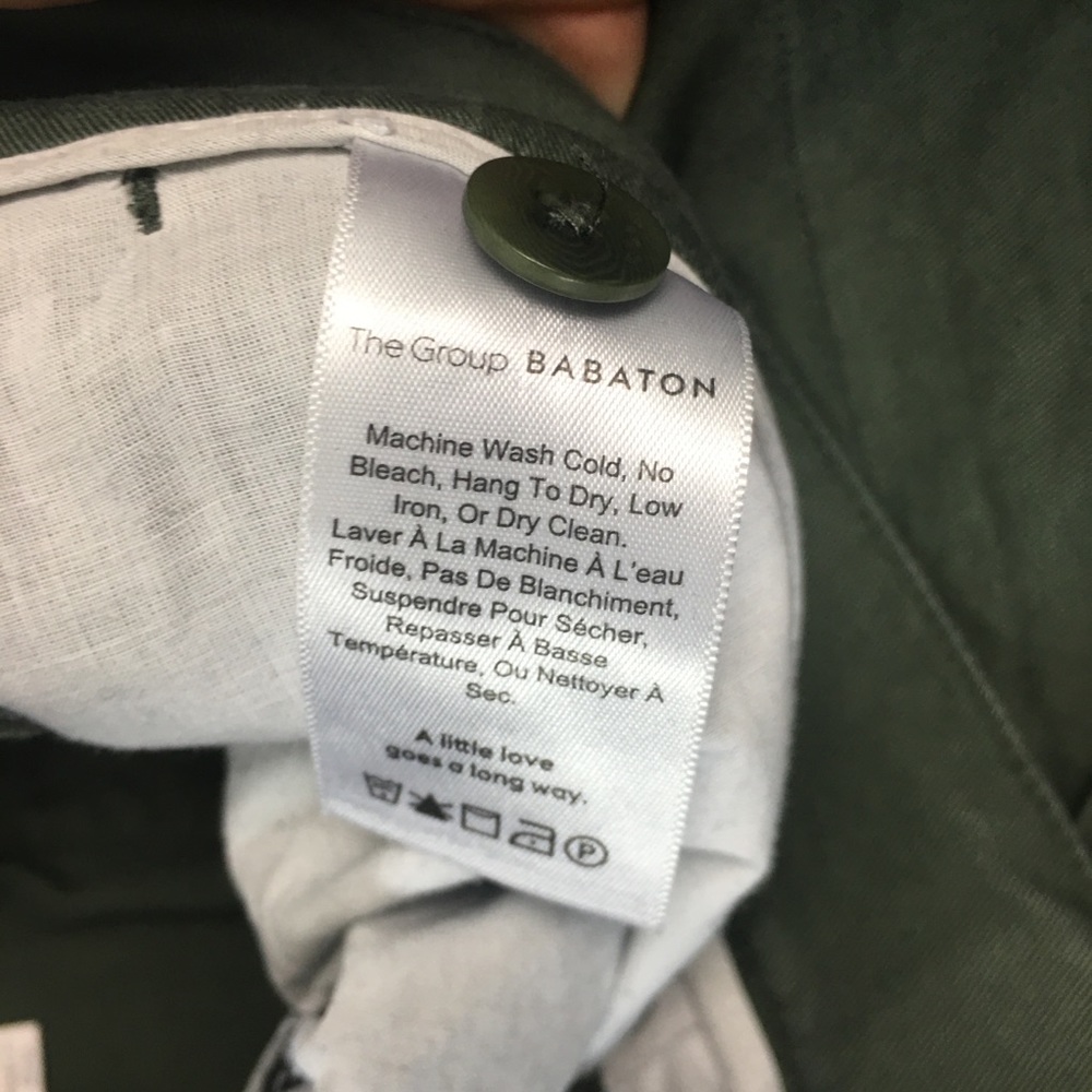 Aritzia The Group Babaton Olive Green Walsh Pants - Picture 6 of 7